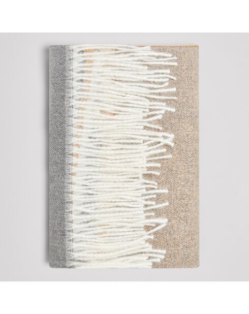 Echarpe Snude rayée écru foncé - 64x180 cm