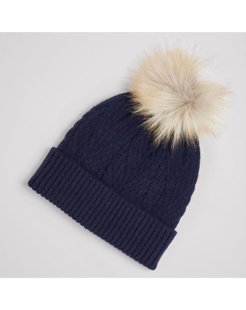 Bonnet Spompon marine foncé
