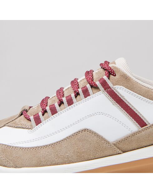 Baskets en Cuir Srope beiges