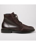 Bottines en Cuir Samalau chocolat