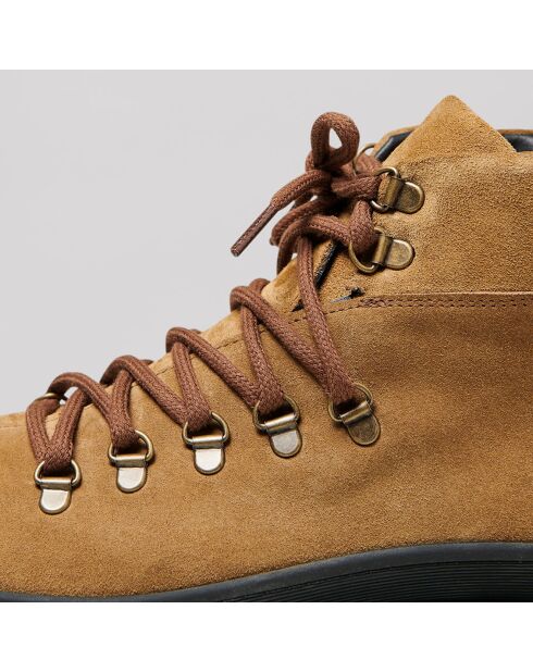 Bottines en Cuir Scalade beige automne
