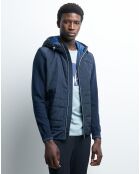 Veste bimatière Pmalta bleu indigo