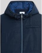 Veste bimatière Pmalta bleu indigo