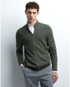 Gilet zippé Pylone vert