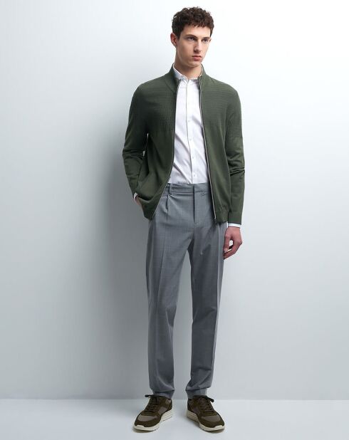 Gilet zippé Pylone vert