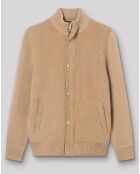 Gilet bimatière velours côtelé Pkart beige automne