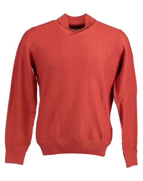 Pull en Laine mélangée Palace faux-uni orange