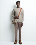 Pull en Laine mélangée Psheep faux-uni sahara