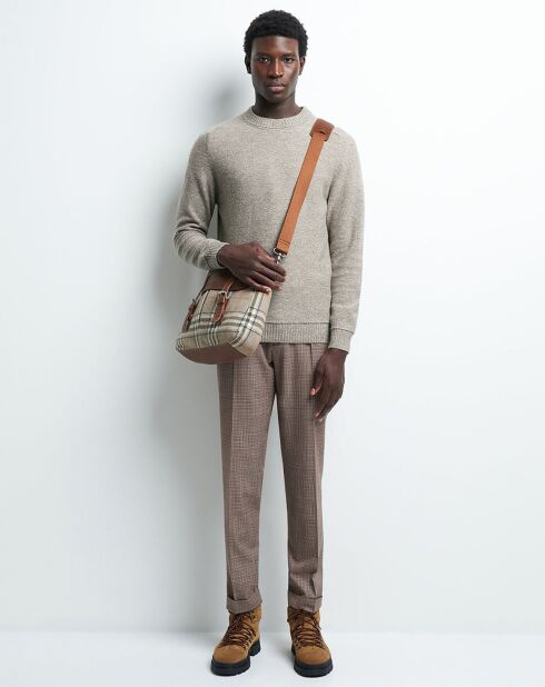 Pull en Laine mélangée Psheep faux-uni sahara