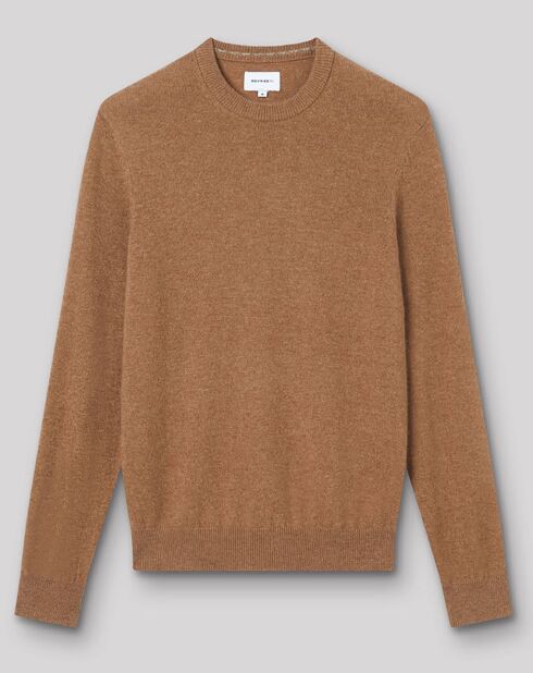 Maglione Prestige in 100% cashmere color cammello