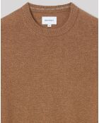 Pull 100% Cachemire Prestige faux-uni camel