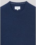 Pull 100% Cachemire Prestige faux-uni marine d'hiver