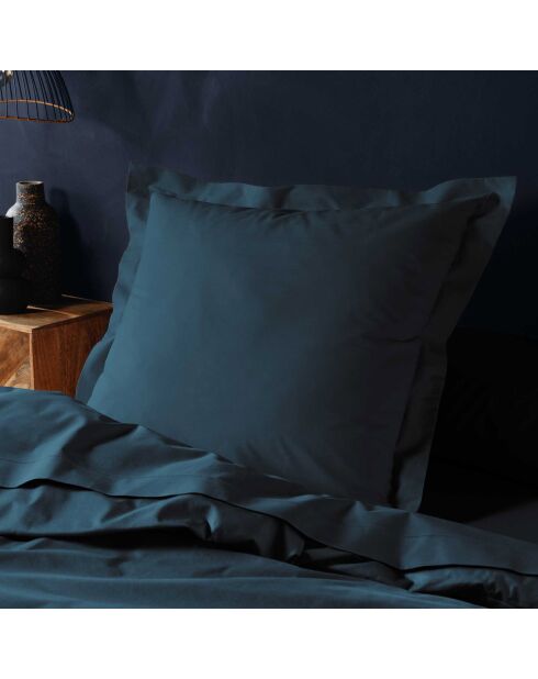 2 Taies d'Oreiller Lina en coton bleues