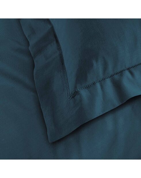 2 Taies d'Oreiller Lina en coton bleues