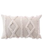 Cuscino rimovibile trapuntato naturale Safira - 30x50 cm