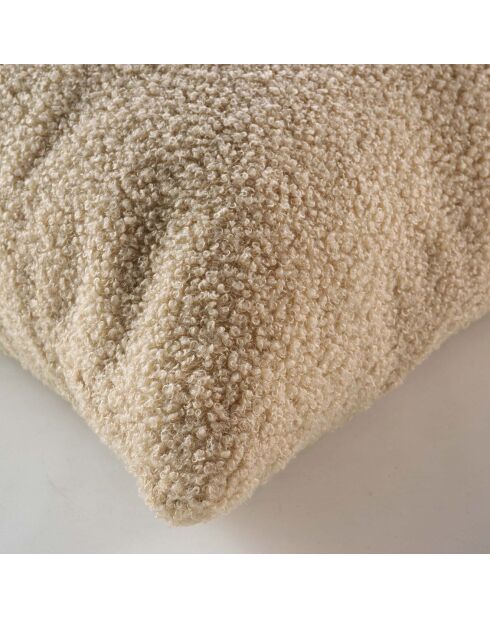 Cuscino rimovibile Wooly Bouclette beige - 45x45 cm