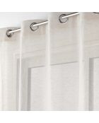 2 Norine Eyelet Sheers, gewebter Leineneffekt, 140 x 240 cm