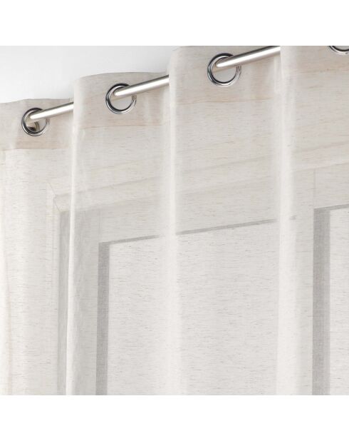 2 Norine Eyelet Sheers, gewebter Leineneffekt, 140 x 240 cm