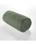 Drap Housse Angelia Gaze de Coton bonnet 30 cm kaki