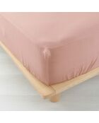 Drap Housse Angelia Gaze de Coton bonnet 30 cm rose
