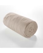 Drap Housse Angelia Gaze de Coton bonnet 30 cm sable