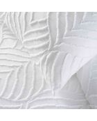 Parure housse de couette Heltie microfibre Tuftée blanche