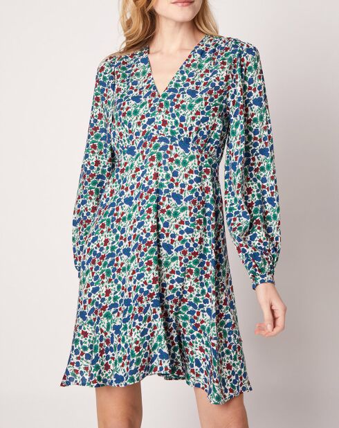 Robe Michal imprimée verte