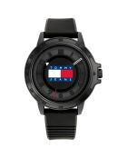 Montre Homme Quartz en Silicone noire