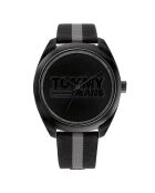 Montre Homme Quartz en Tissu noire