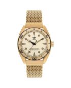 Montre Homme Quartz en Acier inoxydable dorée