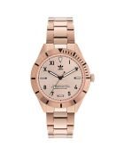 Montre Mixte Quartz en Acier inoxydable rose doré