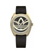 Montre Femme Quartz en Cuir noire