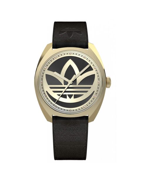 Montre Femme Quartz en Cuir noire