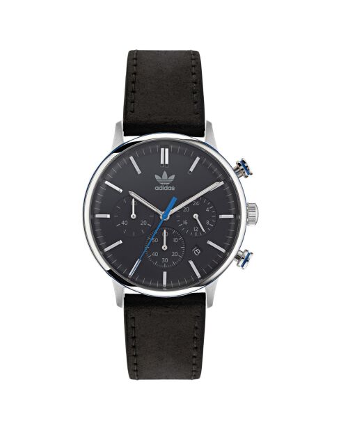Montre Homme Quartz en Cuir noire