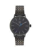 Montre Mixte Quartz en Acier inoxydable noire