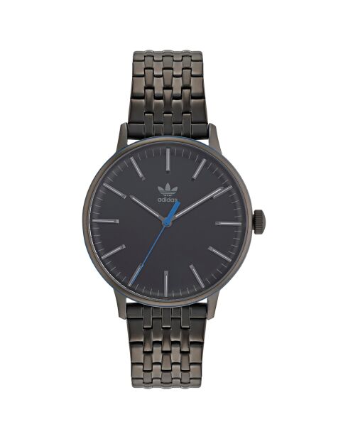 Montre Mixte Quartz en Acier inoxydable noire