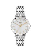 Montre Mixte Quartz en Acier inoxydable argentée