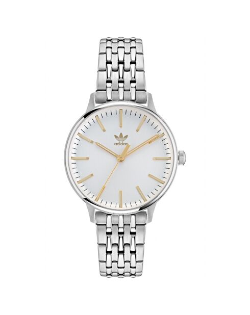 Montre Mixte Quartz en Acier inoxydable argentée