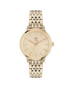 Montre Femme Quartz en Acier inoxydable dorée