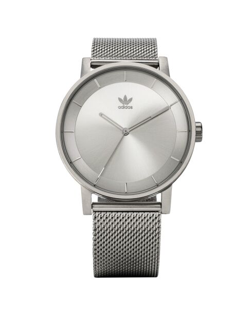 Montre Homme Quartz en Acier inoxydable argentée