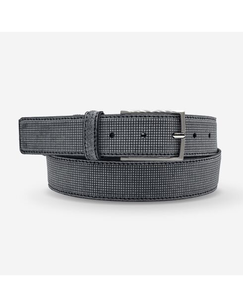 Ceinture en Cuir Liriane noire 35mm