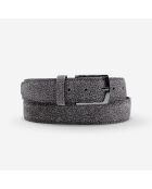 Ceinture en Cuir de vachette homme ct058 noire