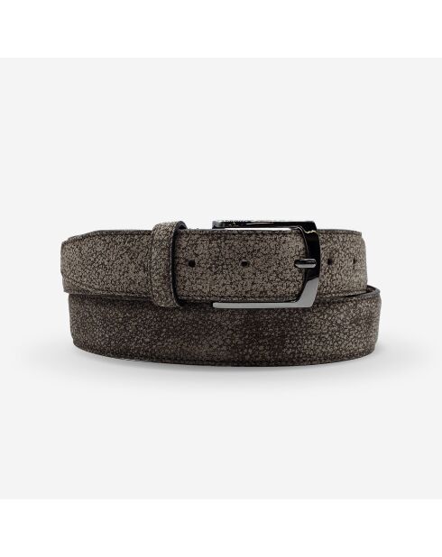 Ceinture en Cuir de vachette homme ct058 brune