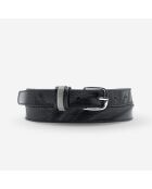 Ceinture en Cuir de vachette femme ctf028 noire