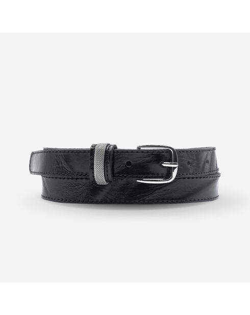 Ceinture en cuir Liorina noire 25 mm