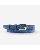 Ceinture femme en Cuir fantaisie blue jean