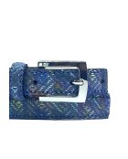Ceinture femme en Cuir fantaisie blue jean
