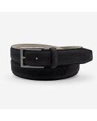 Ceinture homme aspect nubuck noire