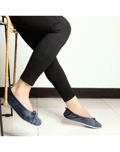 Ballerines petit noeud deep blue-Deep Blue