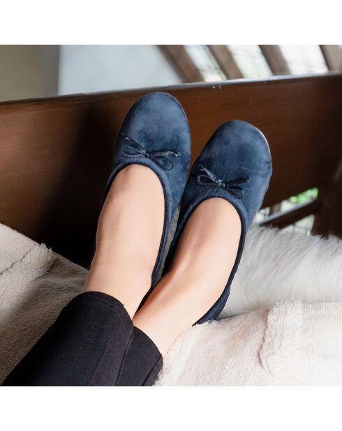 Ballerines petit noeud deep blue-Deep Blue